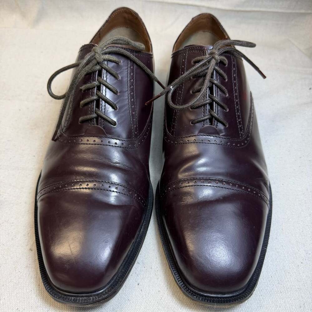Rockport Oxford Dress Shoes Burgundy Leather AdiPRENE